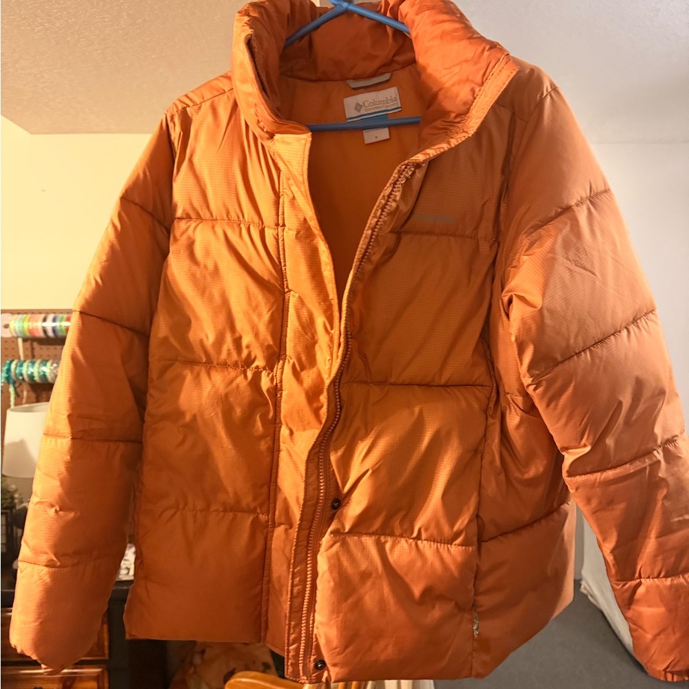 Columbia Orange Puffer Jacket